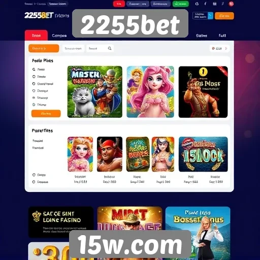Acessibilidade e interface do site 2255bet