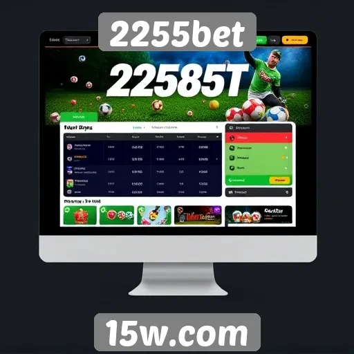 Interface e usabilidade do site 2255bet
